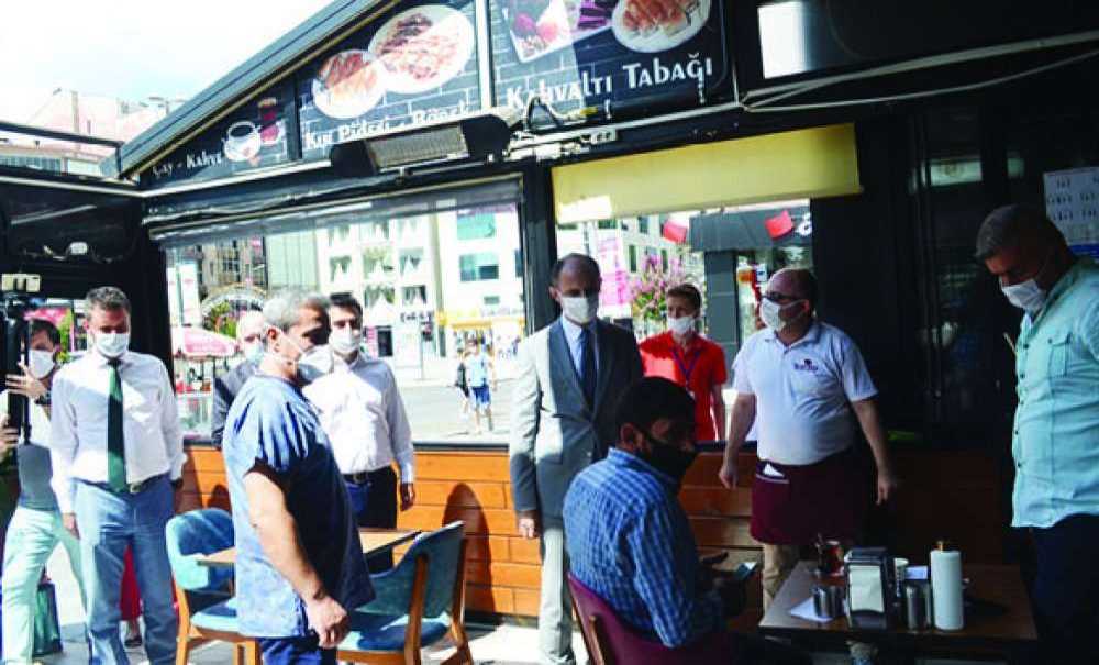 Çorlu'da Korona Virüs Denetimleri Yapıldı