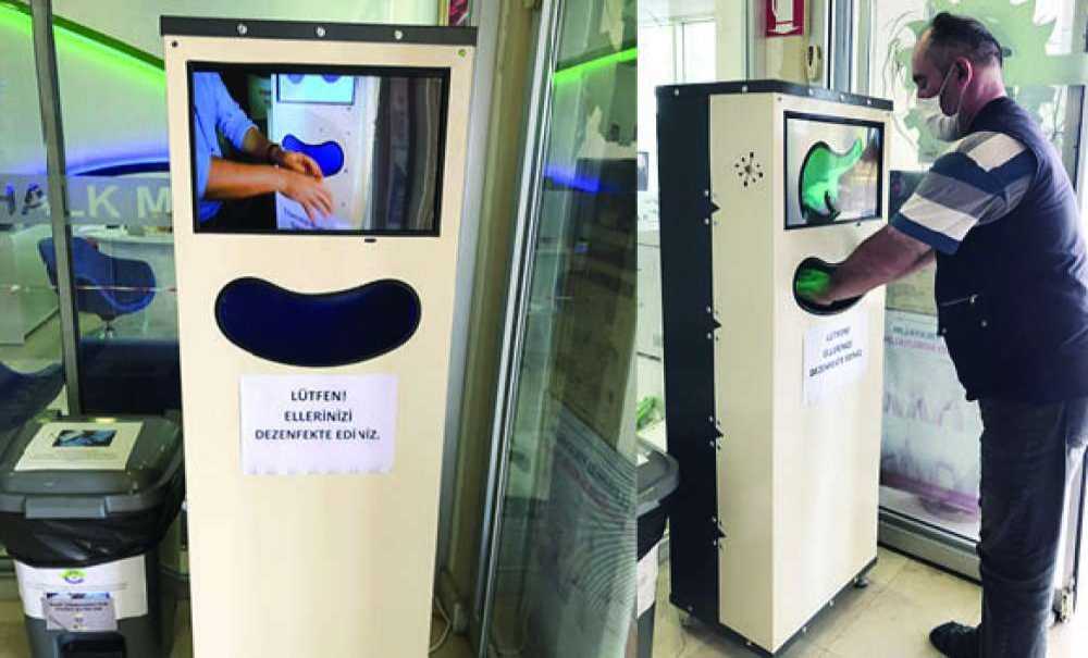 Ergene Belediyesi'ne Yeni Nesil El Dezenfektan Otomatı
