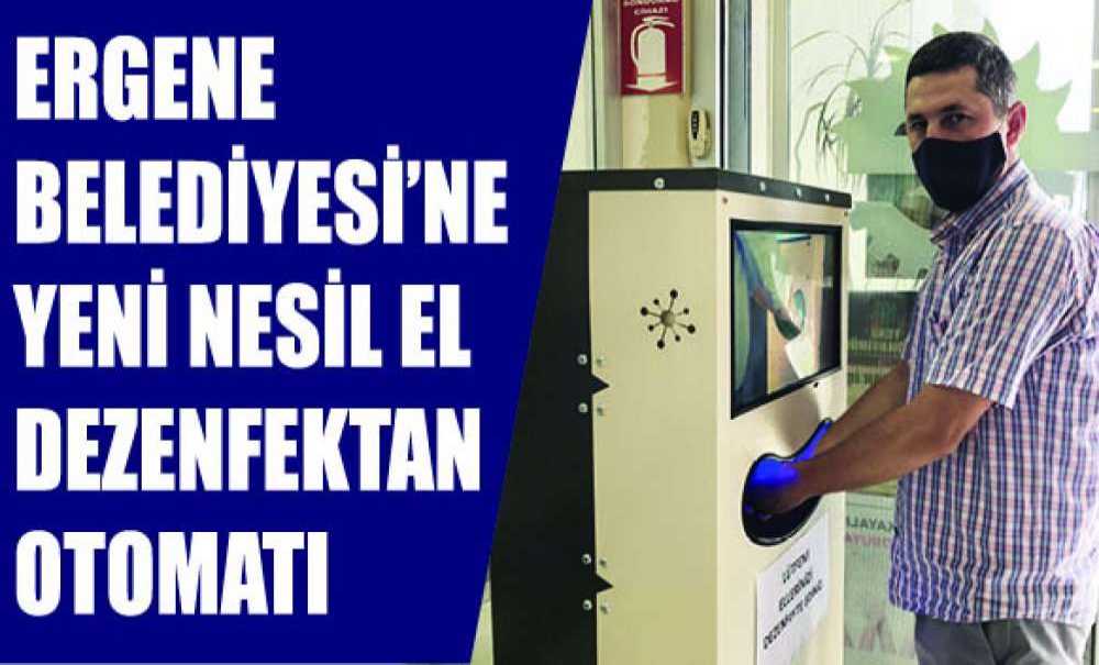 Ergene Belediyesi'ne Yeni Nesil El Dezenfektan Otomatı