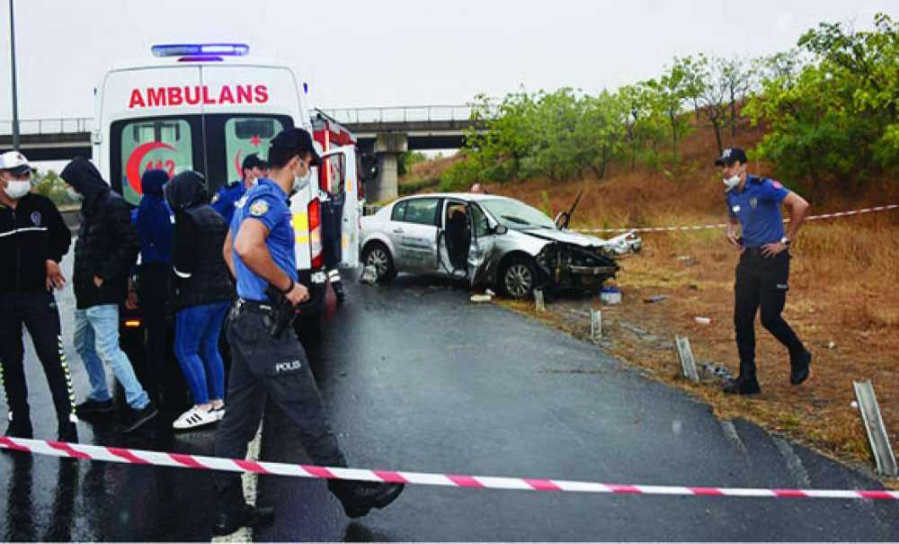 Çevre Yolunda Kaza, 1 Ölü 1 Ağır Yaralı