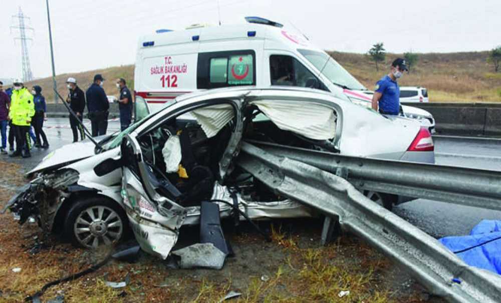 Çevre Yolunda Kaza, 1 Ölü 1 Ağır Yaralı