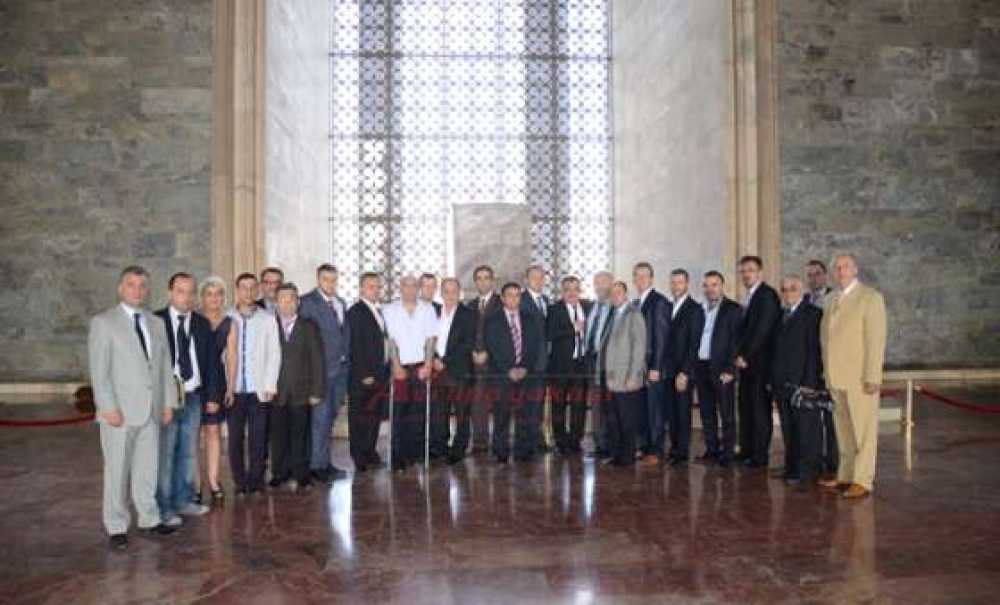 Çorlu Gazeteciler Derneği Atasının Huzurunda