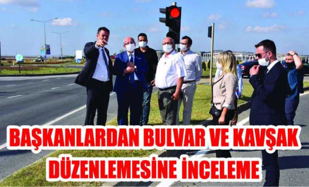 Başkanlardan Bulvar Ve Kavşak Düzenlemesine İnceleme
