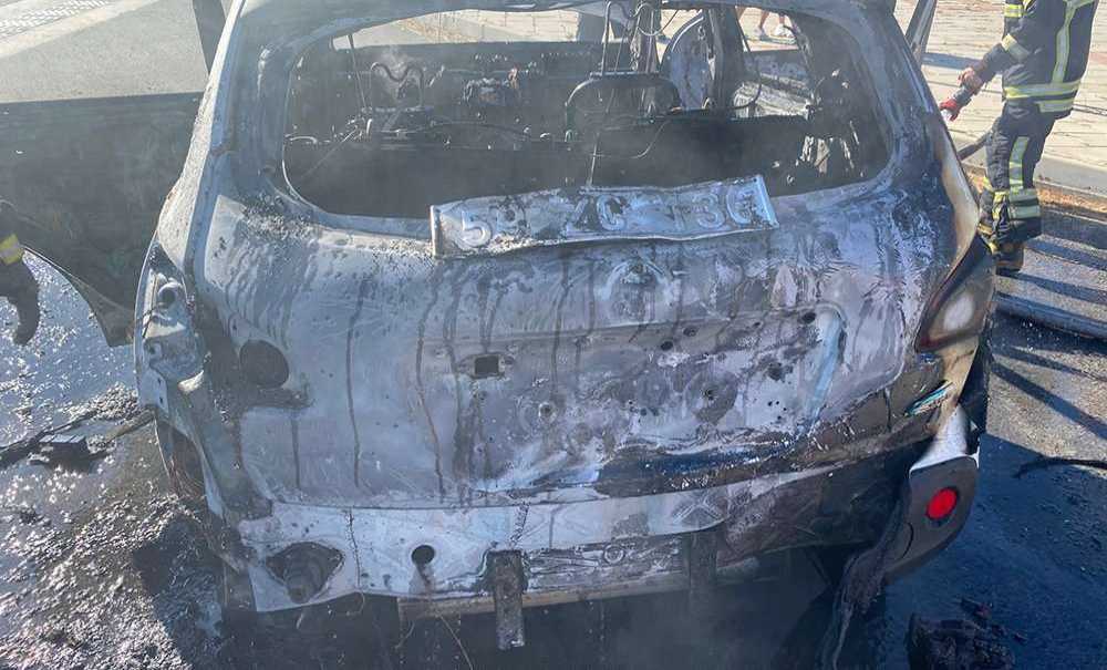 Seyir Halindeki Araçta Yangın