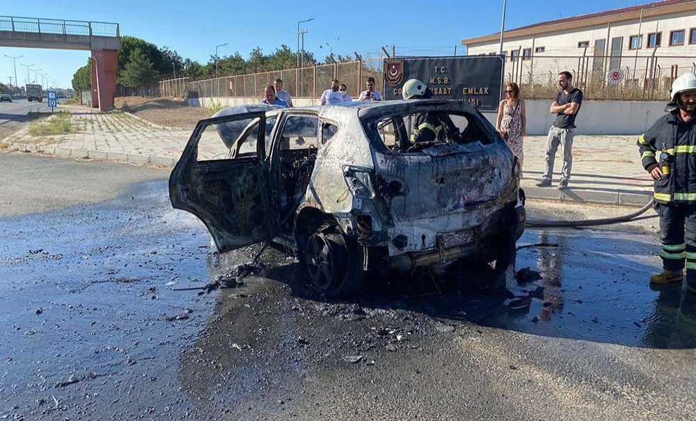 Seyir Halindeki Araçta Yangın