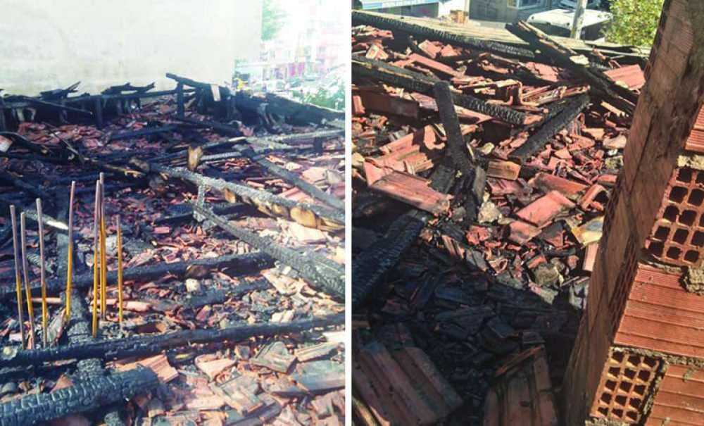 Madde Bağımlıları Tokatlılar Kıraathanesinin Çatısını Yaktı