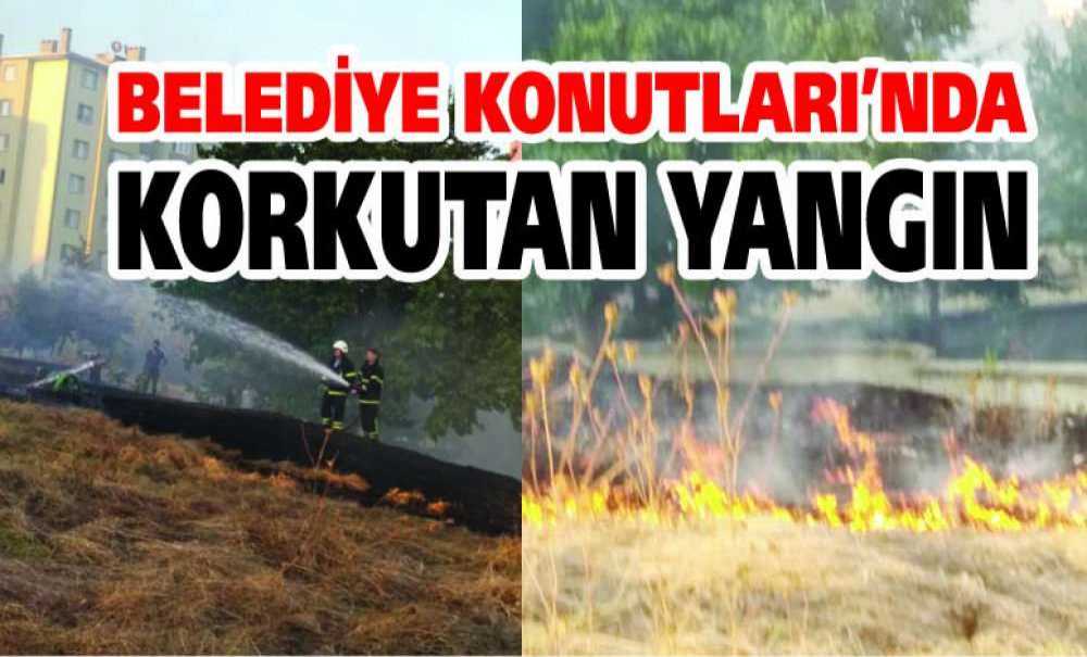 Belediye Konutları'nda Korkutan Yangın