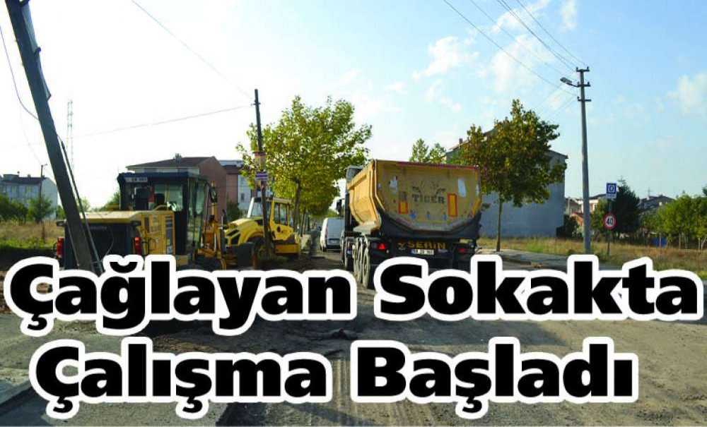 Çağlayan Sokakta Çalışma Başladı