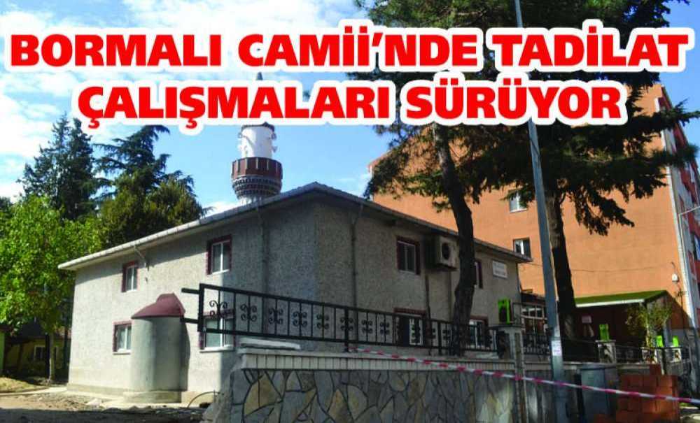 Bormalı Camii'nde Tadilat Çalışmaları Sürüyor