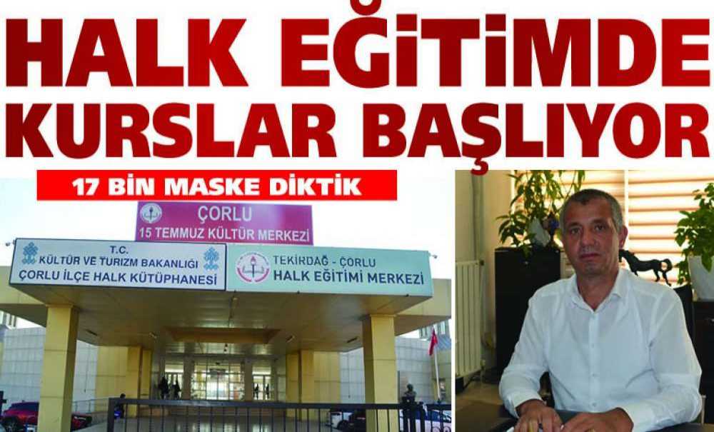 Halk Eğitimde Kurslar Başlıyor