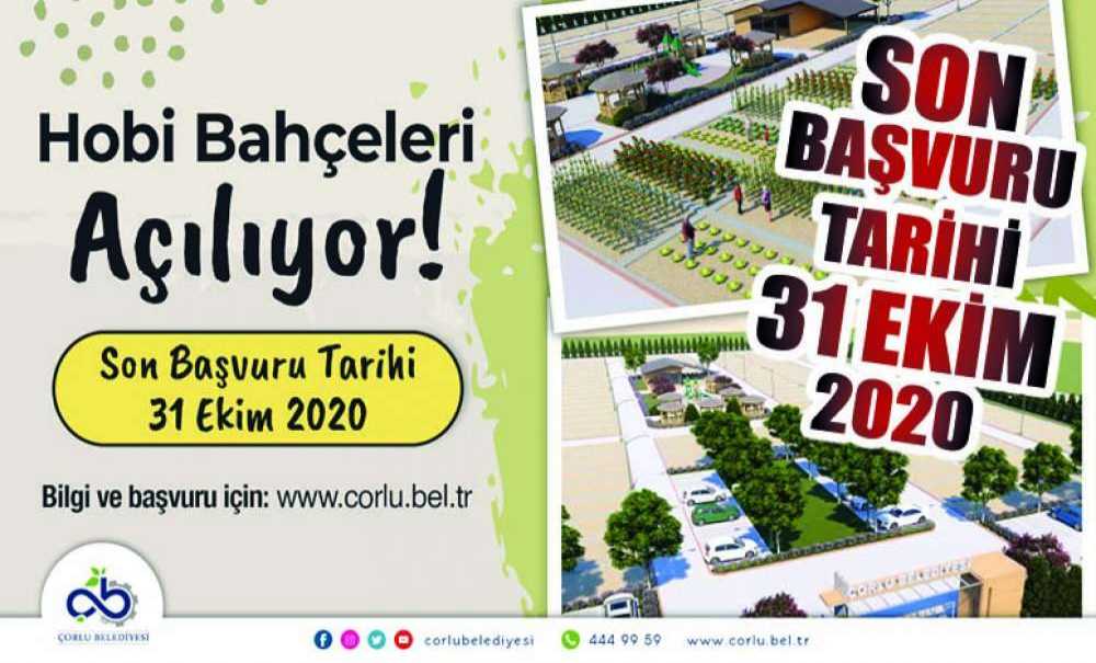 Hobi Bahçesi Başvuruları Devam Ediyor