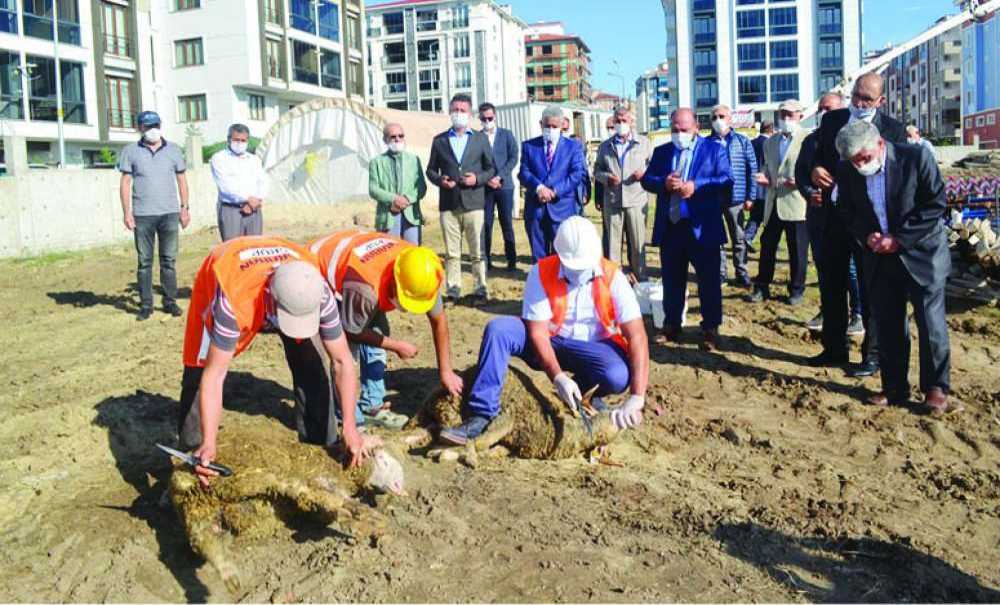 3 Bin Kişilik Ertuğrul Gazi Cami'nin, Temeli Atıldı