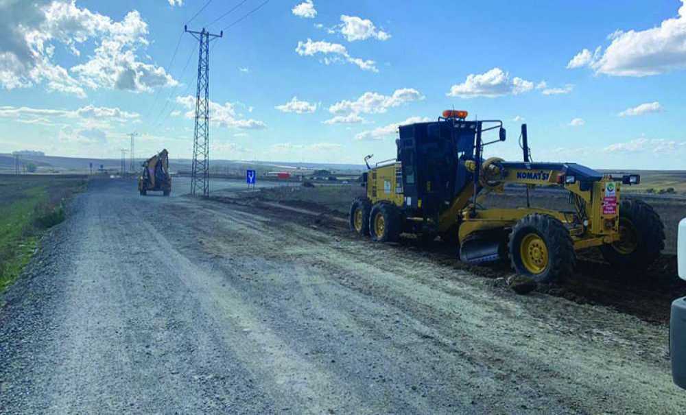 Ergene'de Yol Çalışmaları Hız Kesmiyor