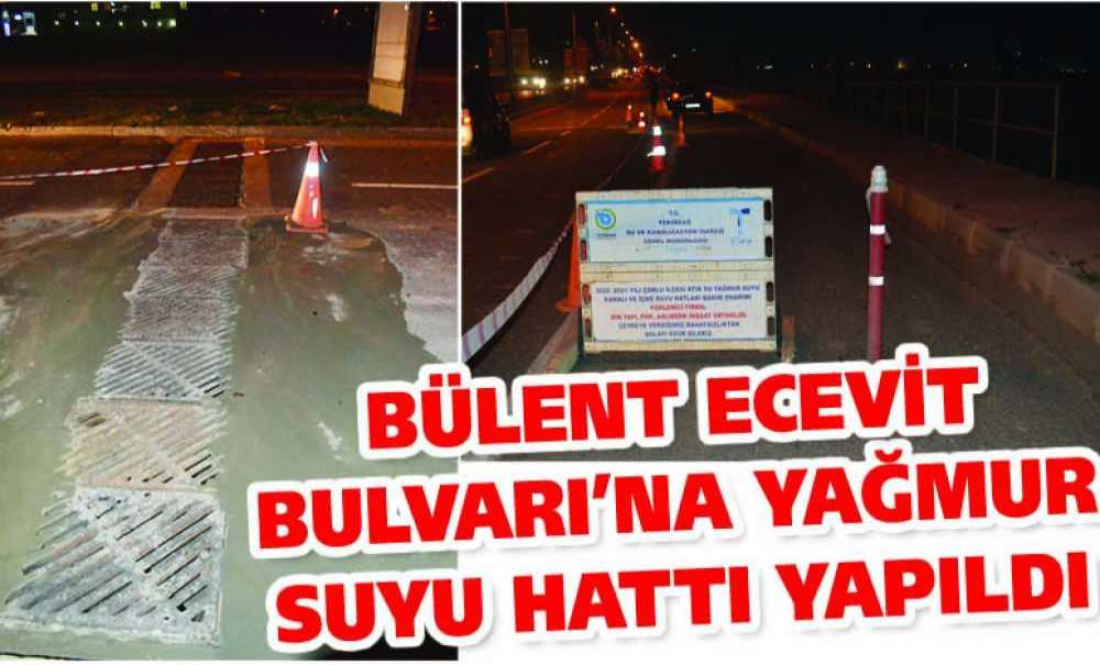 Bülent Ecevit Bulvarı'na Yağmur Suyu Hattı Yapıldı