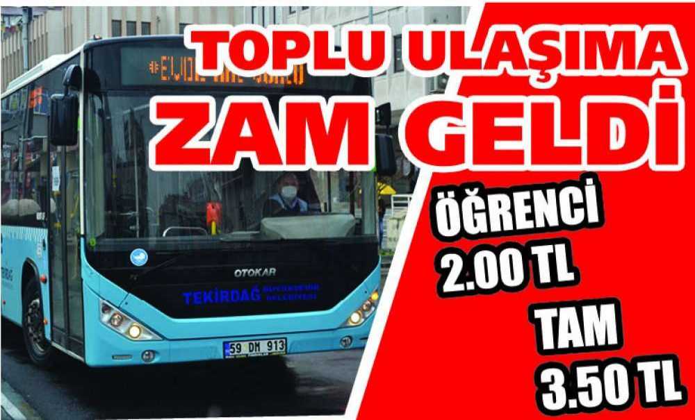 Toplu Ulaşıma Zam Geldi
