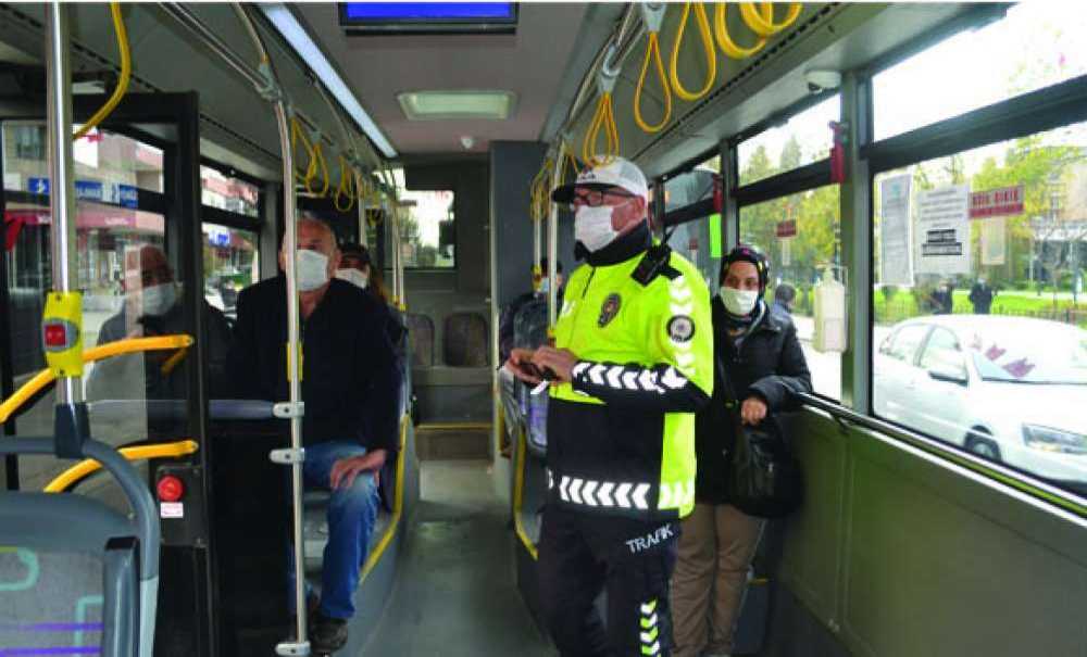 Korona Virüs Kapsamında Otobüsler Denetlendi
