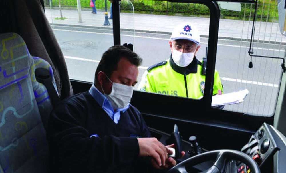 Korona Virüs Kapsamında Otobüsler Denetlendi