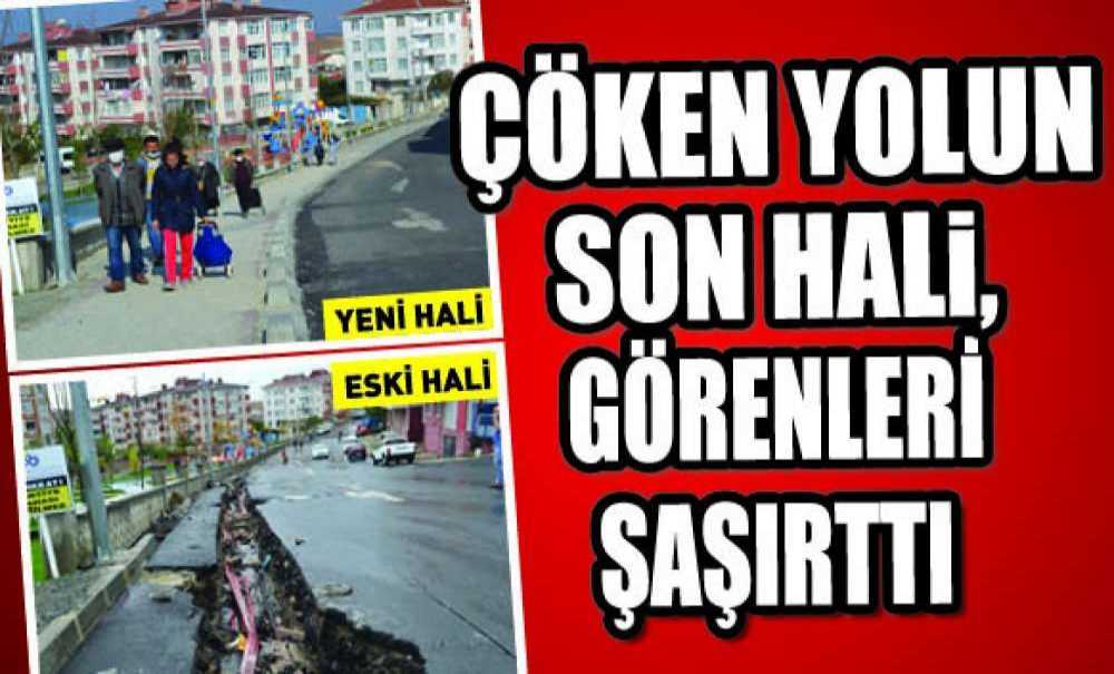 Çöken Yolun Son Hali, Görenleri Şaşırttı