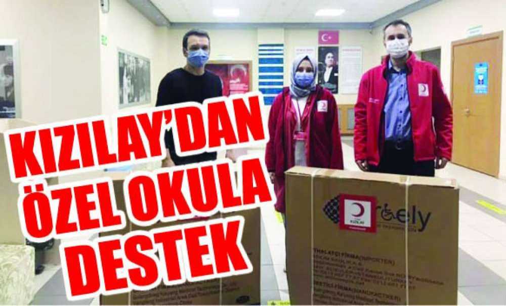 Kızılay'dan Özel Okula Destek