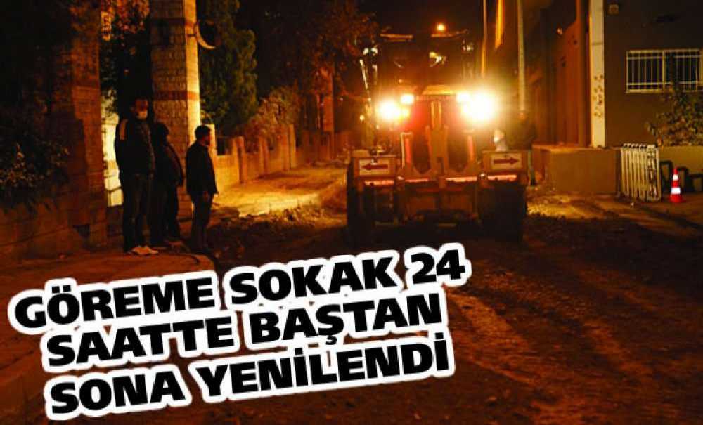 Göreme Sokak 24 Saatte Baştan Sona Yenilendi