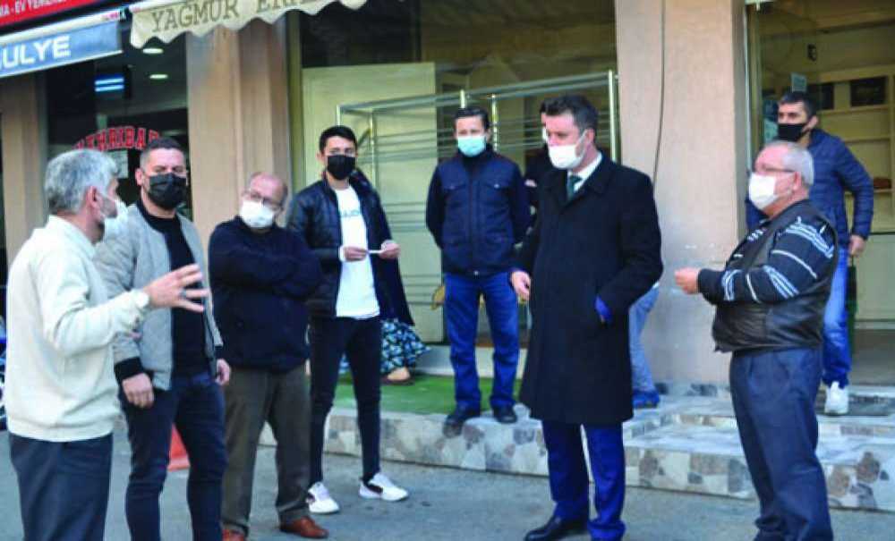 Başkan Sarıkurt, Esnafı Gezip Anket Yaptı