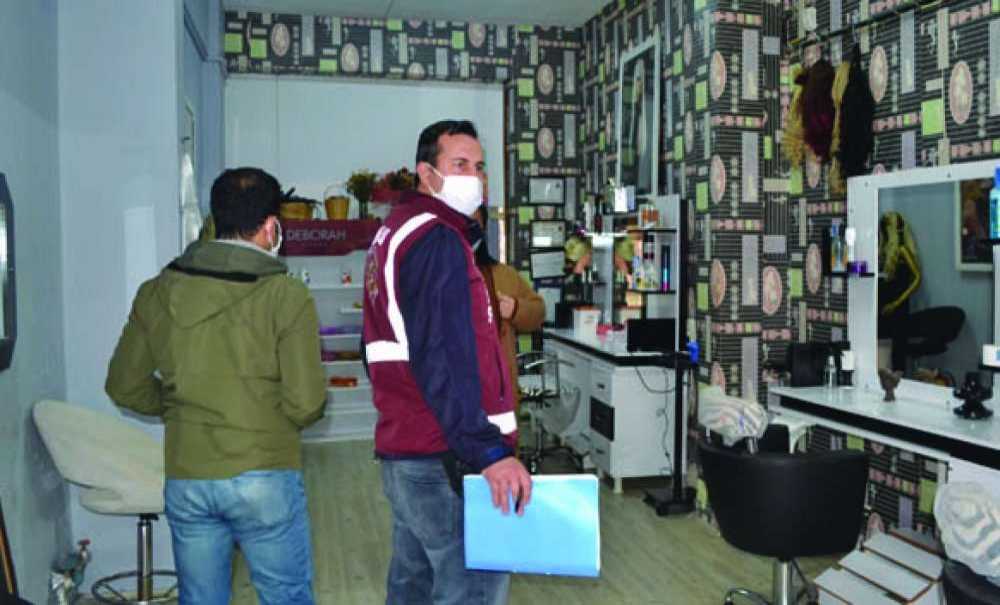 Çorlu'da Korona Virüs Denetimleri Sürüyor