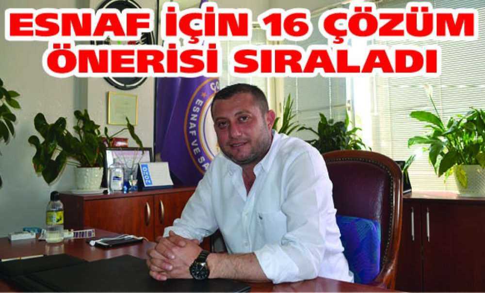 Esnaf İçin 16 Çözüm Önerisi Sıraladı