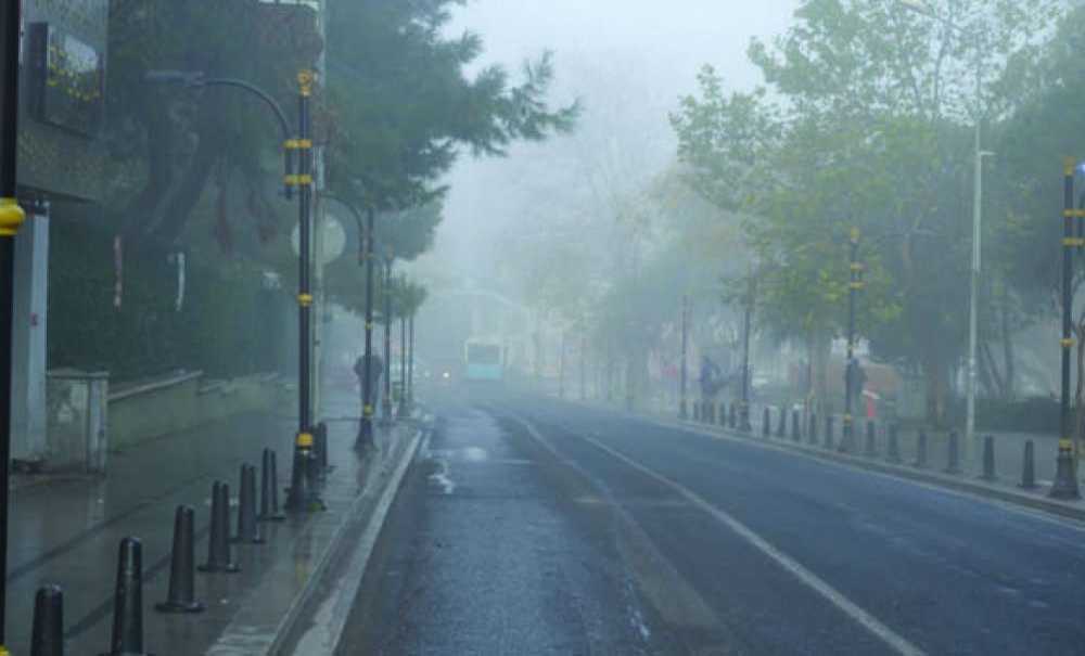 Çorlu'da Sis Etkili Oldu