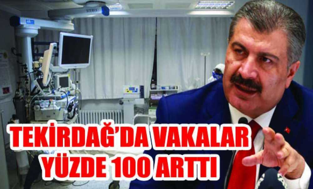 Tekirdağ'da Vakalar Yüzde 100 Arttı