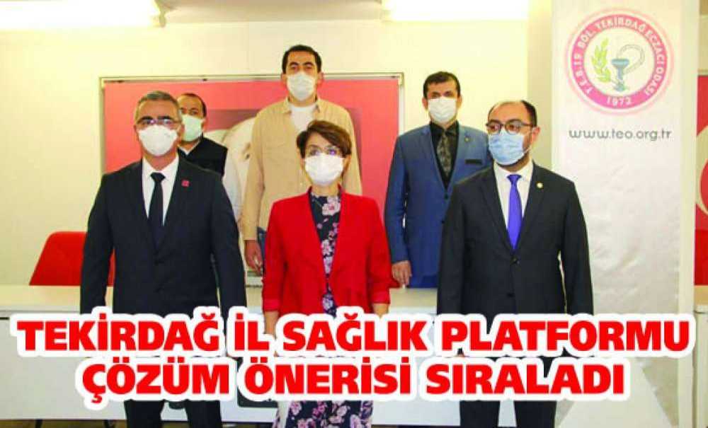 Tekirdağ İl Sağlık Platformu Çözüm Önerisi Sıraladı