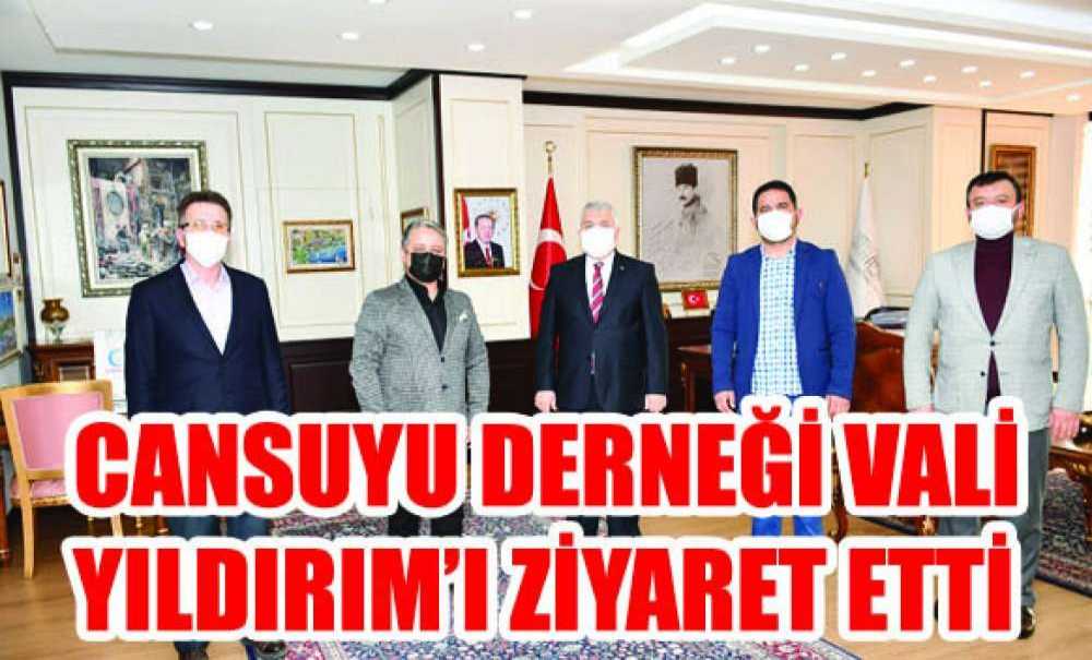Cansuyu Derneği Vali Yıldırım'ı Ziyaret Etti