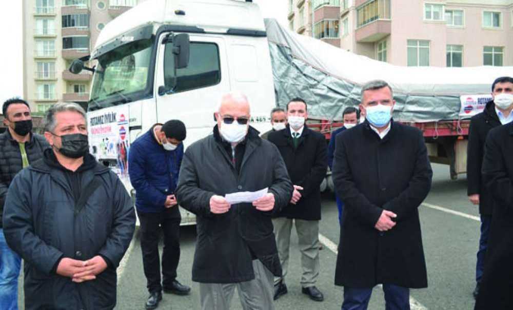 Mazlumlar İçin Yardım Tir'ı Yola Çıktı