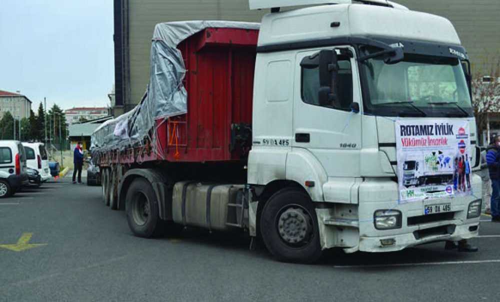 Mazlumlar İçin Yardım Tir'ı Yola Çıktı