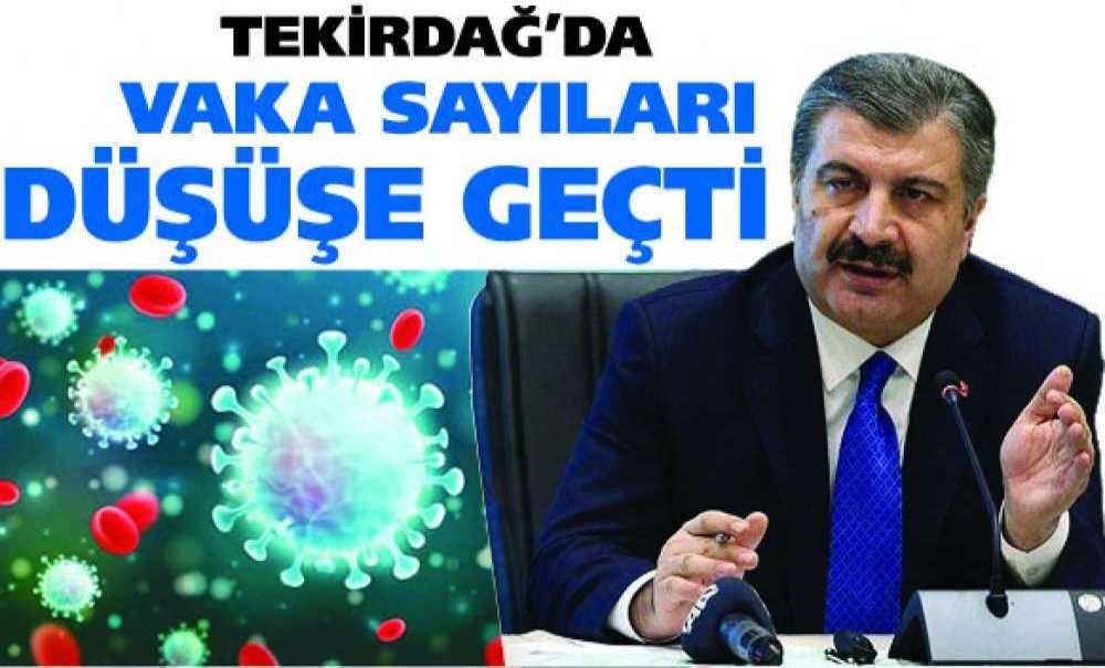 Tekirdağ'da Vaka Sayıları Düşüşe Geçti