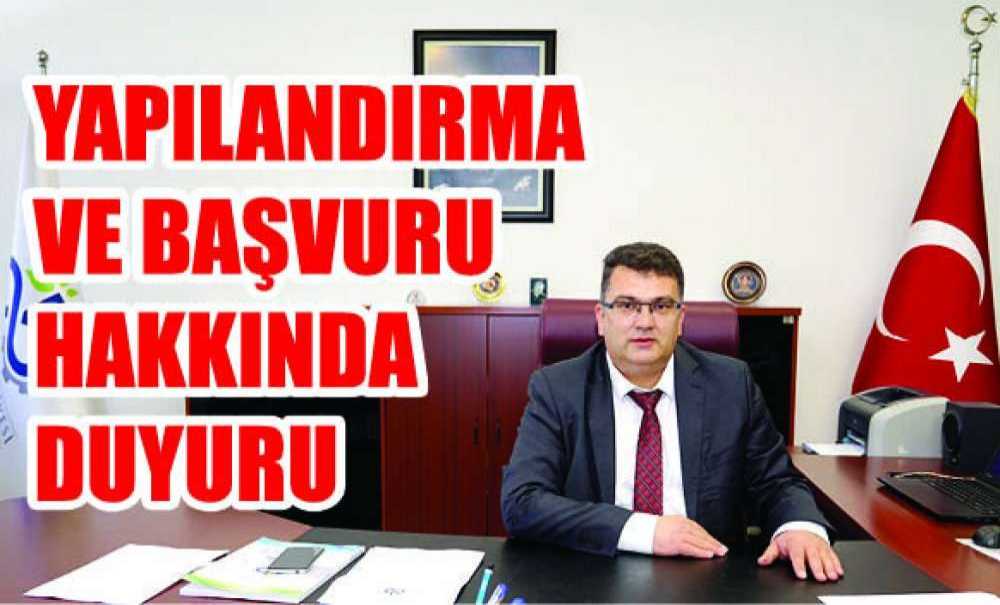 Yapılandırma Ve Başvuru Hakkında Duyuru