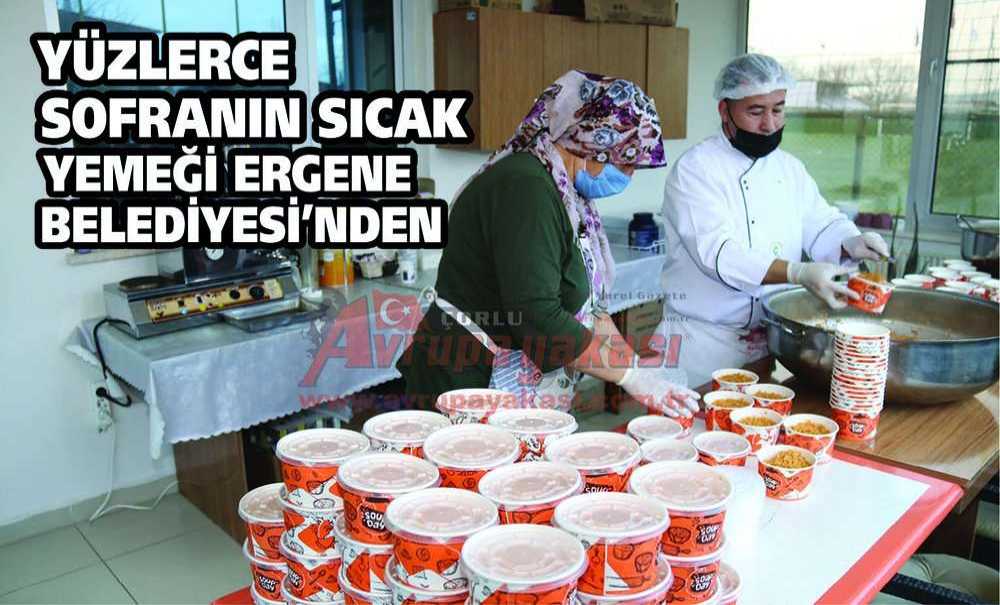 Yüzlerce Sofranın Sıcak Yemeği Ergene Belediyesi'nden