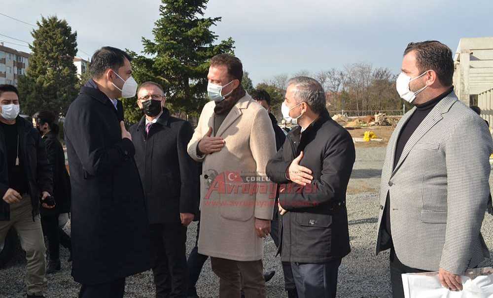 Bakan Kurum, Millet Bahçesi'ni İnceledi