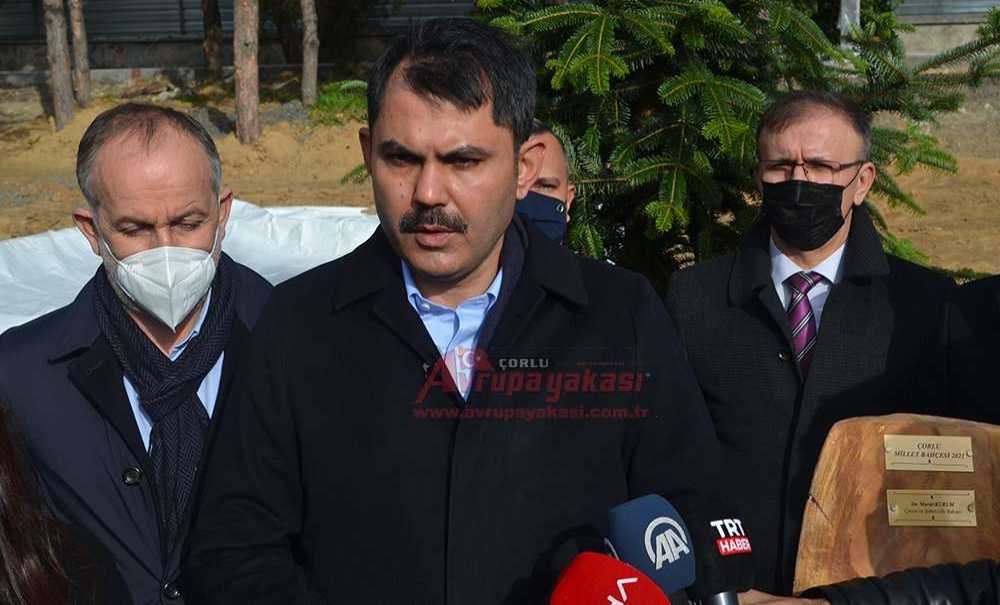 Bakan Kurum, Millet Bahçesi'ni İnceledi