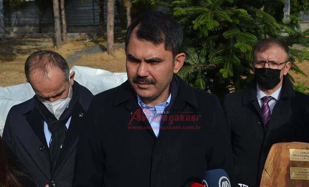 Bakan Kurum, Millet Bahçesi'ni İnceledi