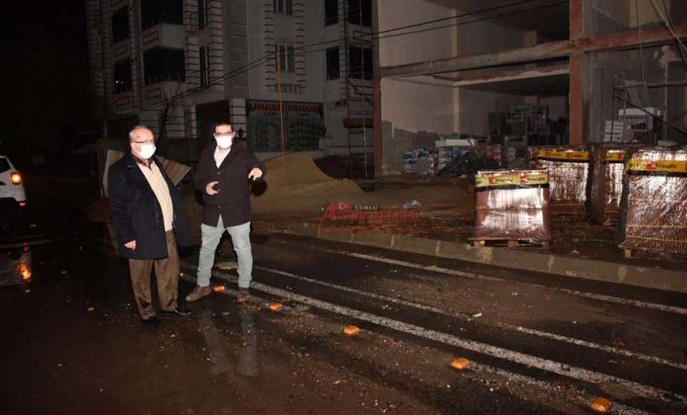 Çorlu Aşırı Sağanak Yağışa Teslim Oldu