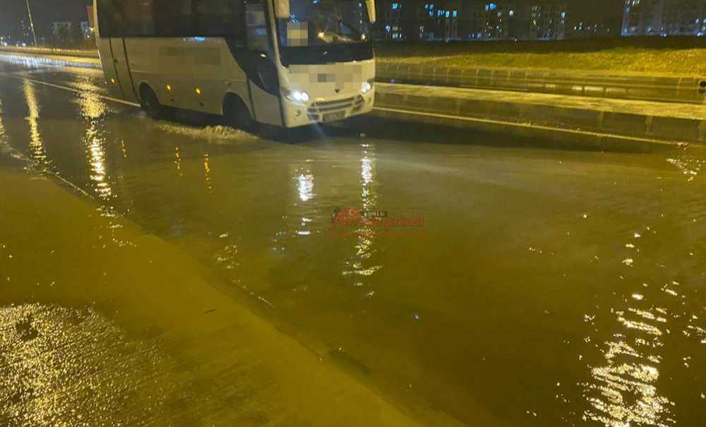 Çorlu Aşırı Sağanak Yağışa Teslim Oldu