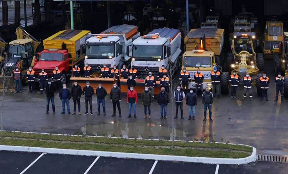 Çorlu'da Fen İşleri Müdürlüğü Kışa Hazır