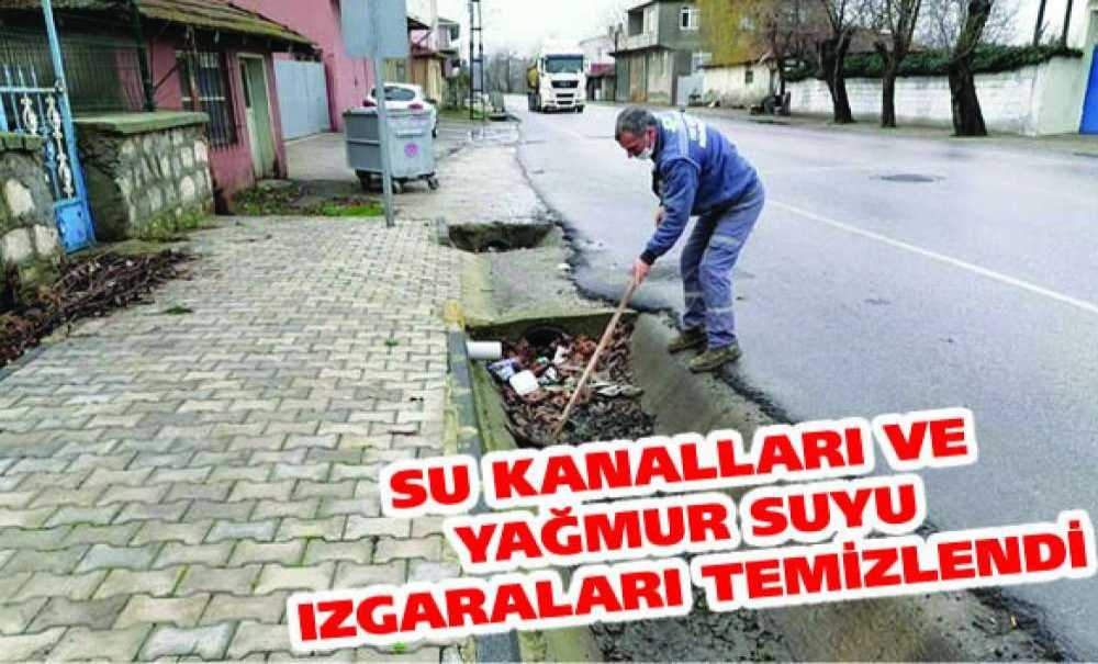 Su Kanalları Ve Yağmur Suyu Izgaraları Temizlendi