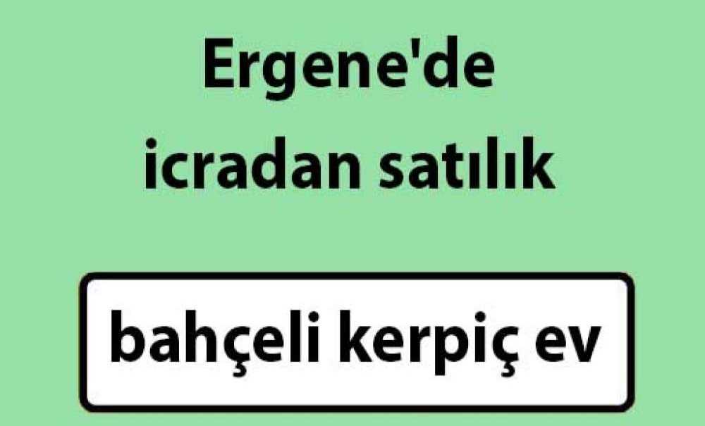 Ergene'de Icradan Satılık Bahçeli Kerpiç Ev