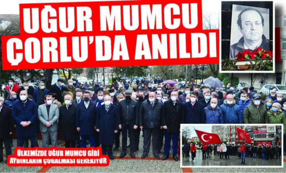 Uğur Mumcu Çorlu'da Anıldı