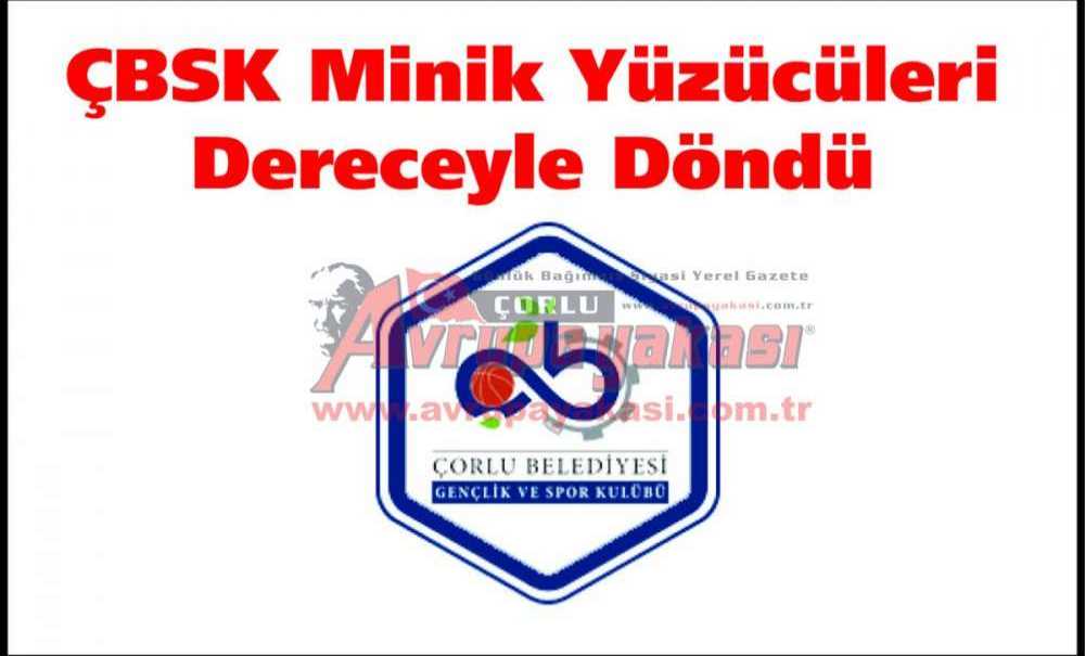 Çbsk Minik Yüzücüleri Dereceyle Döndü