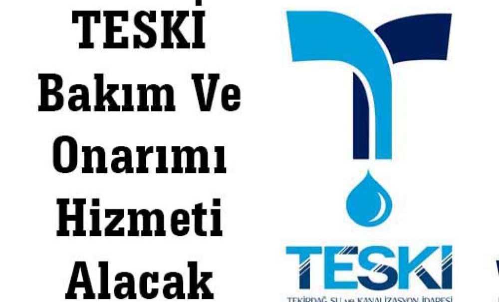 Teski Bakım Ve Onarımı Hizmeti Alacak