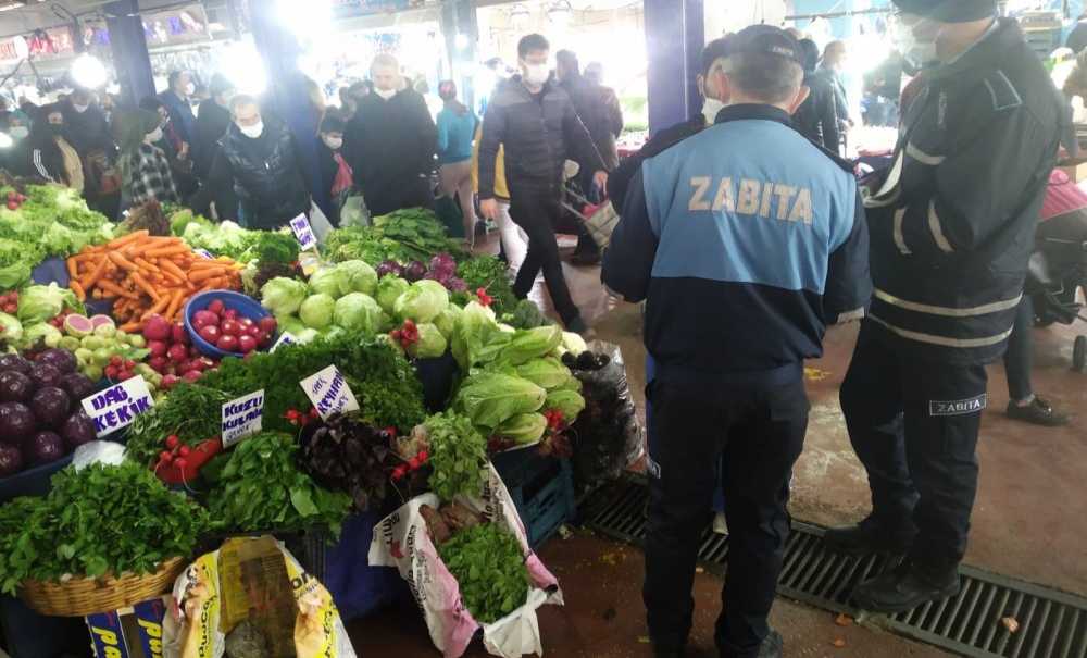 Zabıta Ekiplerinden Pazar Yerlerine Denetim