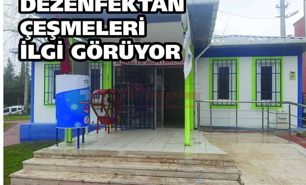 Dezenfektan Çeşmeleri İlgi Görüyor