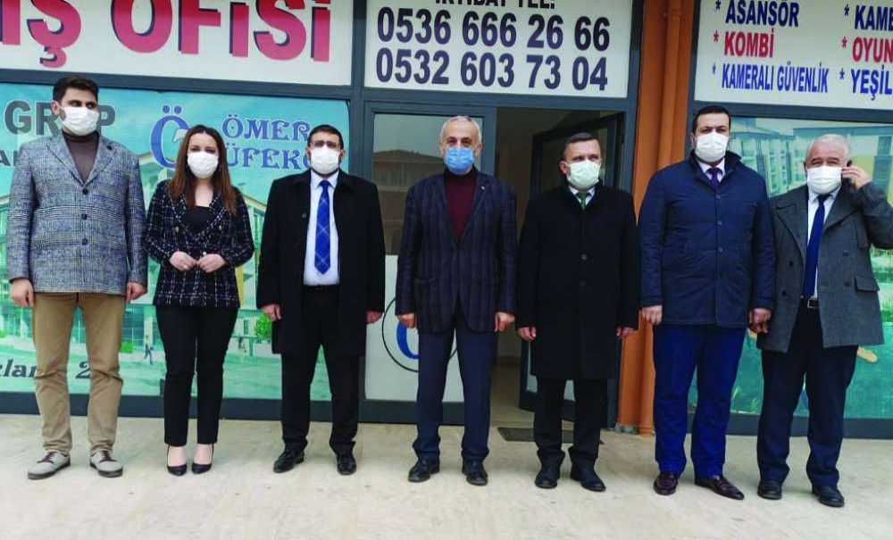 Mustafa Keskin, Eski İlçe Başkanlarını Ziyaret Etti